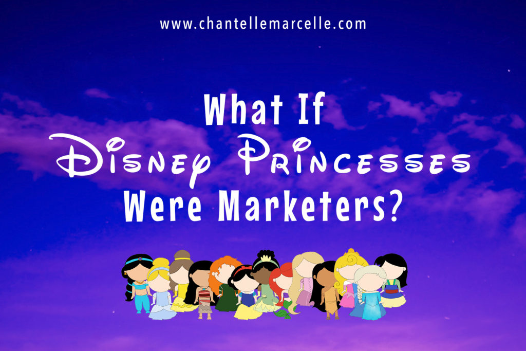 what if the disney princesses practiced different types of marketing? (infographic)