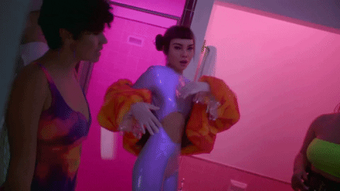 gif of Lil Miquela dancing with friends