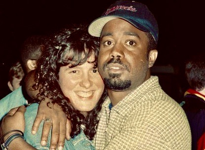 Kim Kaiman and Darius Rucker (of Hootie and the Blowfish) on set for the MTV “Unplugged” special at USC in Columbia, South Carolina. Kim worked to shape Darius Rucker's and Britney Spears' brand and marketing strategy.
