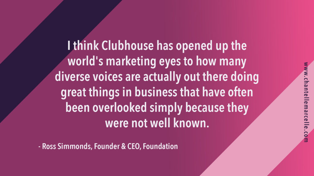 pull quote from interview with marketing executive Ross Simmonds