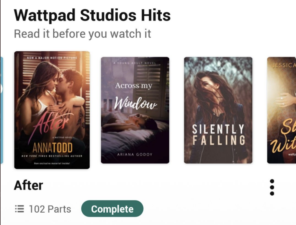 screenshot from wattpad app of the content creator monetization program