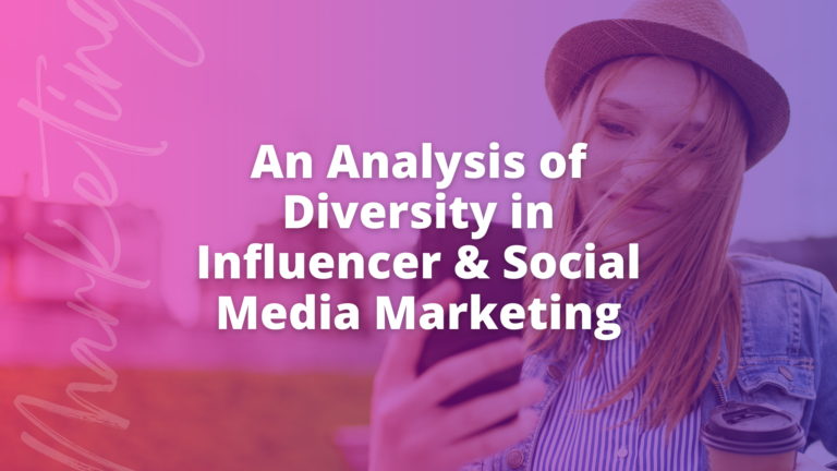 Analysis of Influencer Marketing and Social Media Diversity Reflects Visual Bias
