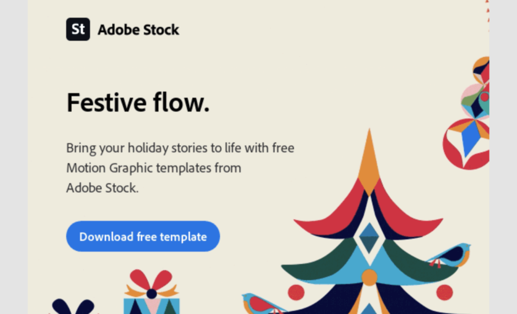 screenshot of the Adobe b2b newsletter best email examples