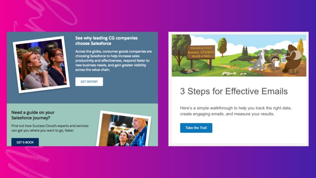 best b2b newsletter email marketing examples: salesforce