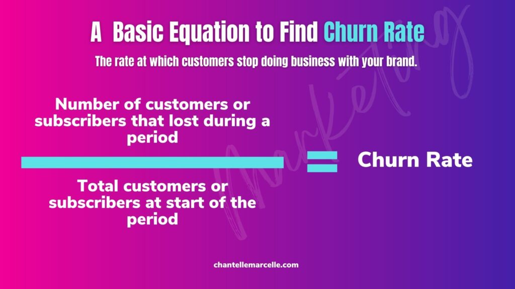 duolingo growth marketing case study provides a lesson in balancing customer retention and acquisition. the churn rate equation is number of customer lost divided by total customers you started with.